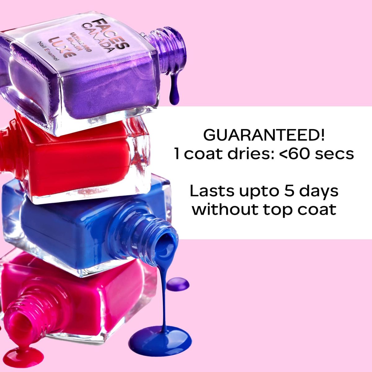 FACESCANADA Ultime Pro Splash Luxe Nail Enamel - Rustic Love (L11), 12ml | Glossy Finish | Quick Drying | Long Lasting | High Shine | Chip Defiant | Even-Finish | Vegan | Non-Toxic | Ethanol-Free - Image 6