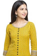 Yash Gallery Women's Cotton Relaxed Fit Anarkali Kurta - Image 6