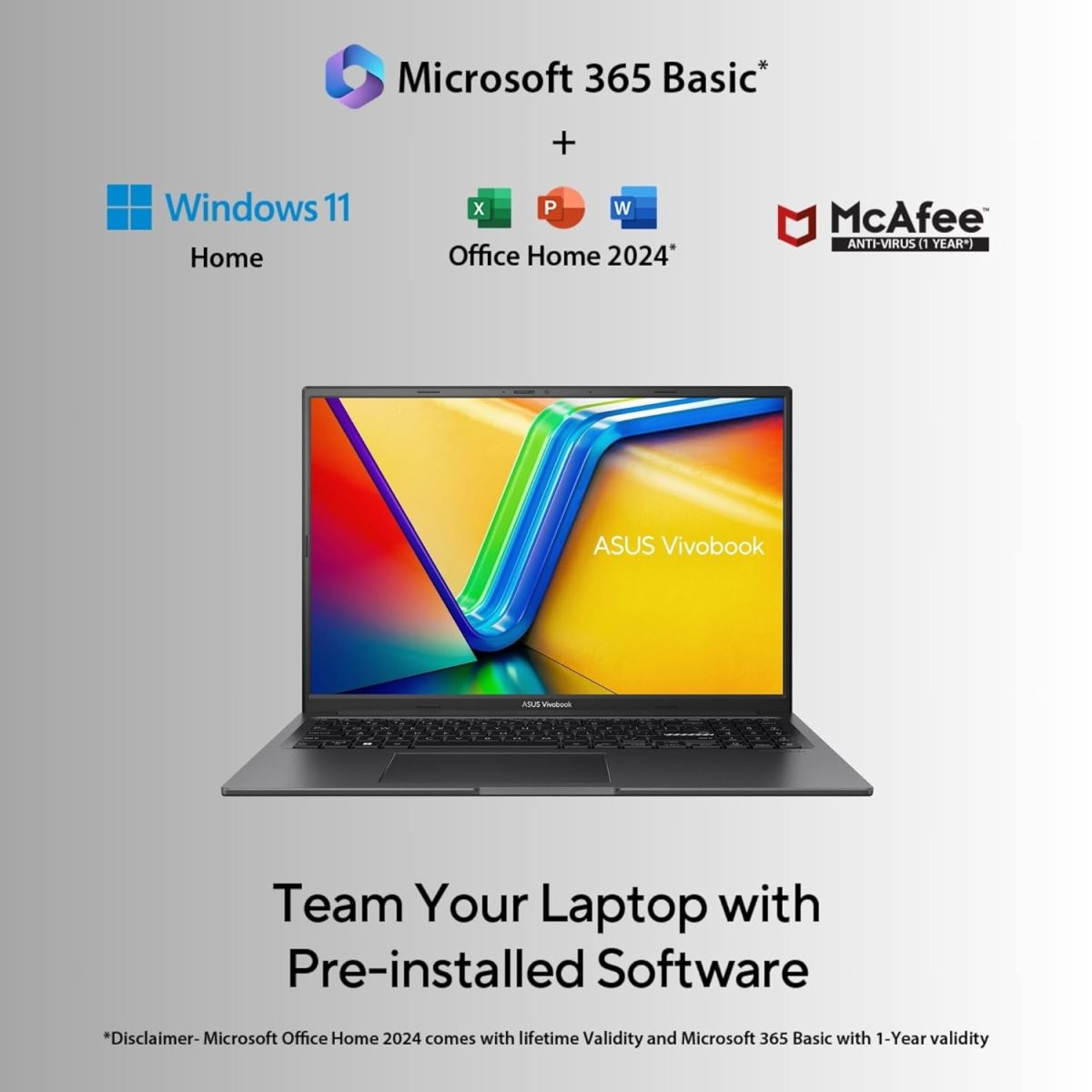 ASUS Vivobook 16X 13th Gen,Intel Core i5-13420H Creator/Gaming Laptop(NVIDIA RTX 3050-4GB/16GB/512GB/FHD+/16.0"/144Hz/Windows 11/M365 Basic(1Year)*/Office Home 2024/Indie Black/1.67 kg)K3605VC-RP412WS - Image 6