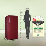 Haier 165 L, 1 Star, Direct-Cool Single Door Refrigerator (HED-171RS-P, Red Mono) - Image 7