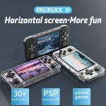 New World Anberni-c RG35XX H Retro Handheld Game Console 3.5 in IPS Screen Built-in 3300mAH Battery 64G TF Card Preinstalled 5528 Classic Games (Black) - Image 2