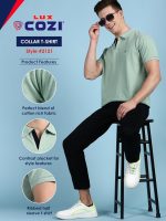 Lux Cozi Men's Cotton Regular Fit Polo T-Shirt - Image 3
