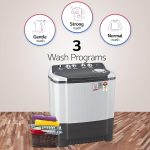 LG 7 Kg 5 Star Wind Jet Dry Semi-Automatic Top Loading Washing Machine (P7020NGAZ, Dark Gray, Rat Away Feature) - Image 3