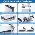 Tokluck Ps5 Horizontal Stand With 3-Level Cooling Fans For Ps 5 Console, Ps5 Accessories Cooling Stand With Ps5 Controller Charger, Ps5 Cooling Station With Headset Holder & Screw, Usb-C Cable - Image 6
