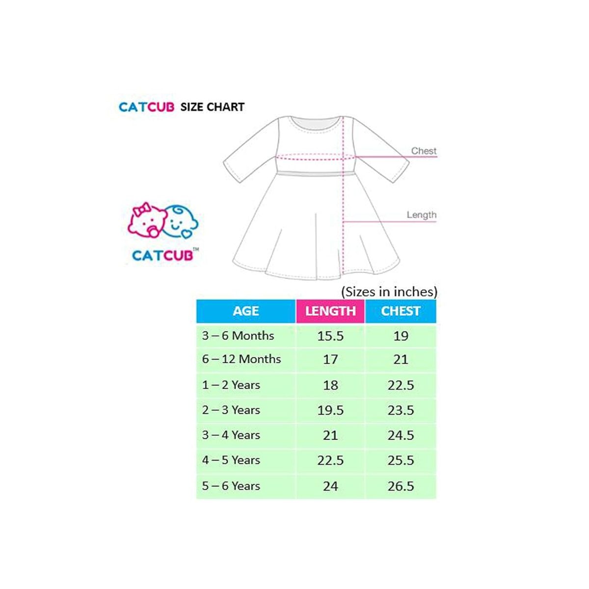 CATCUB Girl's T-Shirt Knee Length Frock - Image 4