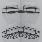 Plantex Drill Free Corner Shelf for Bathroom Wall/Bathroom Organizer Without Drill/Kitchen Shelf/ - Pack of 2 (Black,CED Powder Coated) - Image 8