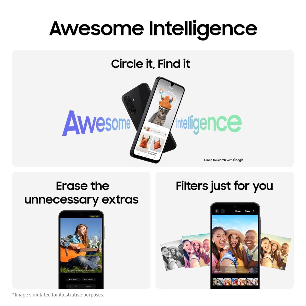 Samsung Galaxy A26 5G (Awesome Black, 8GB, 128GB) | Awesome Intelligence: Circle to Search, Intelligent Editing | Awesome 50MP Triple Camera | IP67 - Image 3