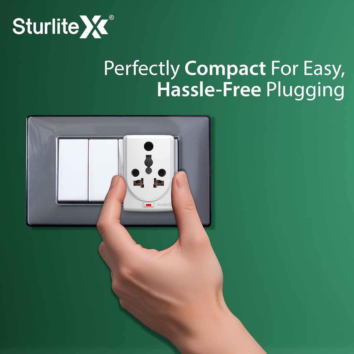 Sturlite Konvert Multiplug| 6-16 Conversion| Universal AC Travel Adapter|6Amp 240V| ABS Strong Body Socket (Pack of 1) - Image 5