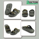 DOCTOR HEALTH SUPER SOFT Men's Orthopedic Double Strap Slippers – Ultra Soft EVA Footbed with Adjustable Straps & Arch Support | Anti-Skid Sliders for Heel Pain Relief, Everyday Comfort - Image 4