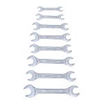 STANLEY 70-379E 8-piece Matte Finish Chrome Vanadium Steel Double Open-End Spanner Set with Maxi-Drive System, Anti-Slip & Anti-Corrosion properties, GREY - Image 2