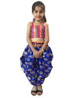 Aglare Girl's Pure Cotton Indo-Western Dhoti Dress,Dhoti salwar,ethnic Dress.Dhoti Dress.. - Image 2