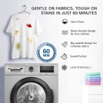 Bosch 8 kg 5 Star Fully-Automatic Front Loading Washing Machine (WAJ2826BIN, Shiny Silver, AI active water plus, In-Built Heater) - Image 10