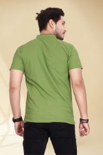 BAGHADBILLO Regular Fit Mandarin Collar T-Shirt Tee for Men & Boys - Image 5