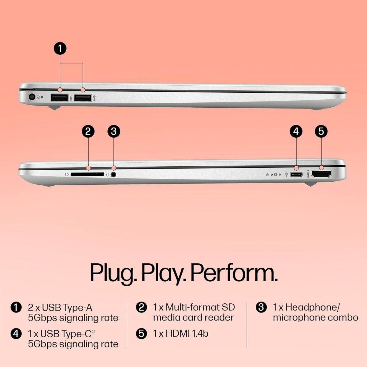 HP 15s Core i5 12th Gen (8GB RAM/512GB SSD/FHD/15.6" (39.6 cm)/Windows 11/MS Office/Backlit Keyboard/Silver/1.69 kg) fq5329TU Laptop - Image 9