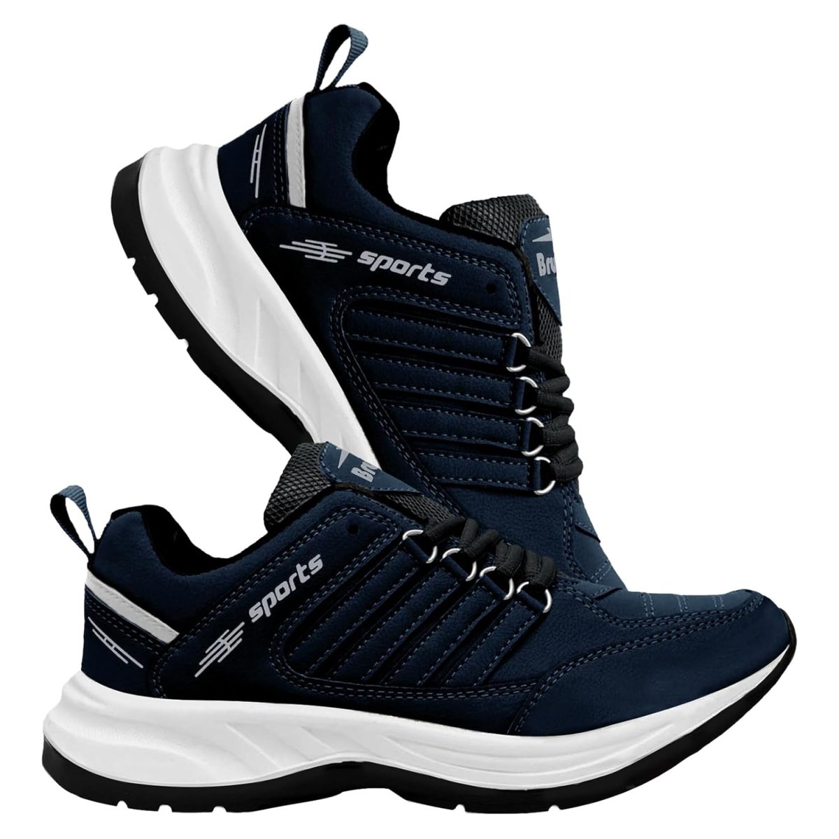 BRUTON EVA Lite Sport Shoes Running Shoes for Men- Blue - Image 4