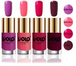 VOLO Hd Colors High-Shine Long Lasting Non Toxic Professional Nail Polish Set Of 4 (Bright Plum, Pink Mania, Moon Magenta & Wine) Glossy Finish, 39.6ml - Image 2