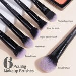 MAANGE 18 Pcs Premium Synthetic Make up Brushes Set Soft Foundation Powder Eyeliner Eye Shadow Makeup Brush Set Professional (Black) - Image 2