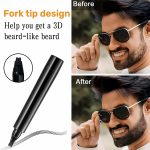 BOGOTA Beard Color Pencil for Men - Black Beard Pen & Dye for Long Lasting Coverage, Enhances Facial Hair, Moustache & Eyebrows - Image 2