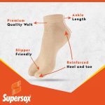 Supersox Ankle Thumb Socks for Women, Made with Breathable, Anti Odour & Moisture Absorbent Combed Cotton with a Extra Durable Welt, Ideal For All Day Wear (Pack Of 4) - Image 3