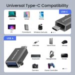 Ambrane USB 3.0 to Type C OTG Adapter, with Thunderbolt to USB to Adapter, 10Gbps High Speed Data Transfer, Compatible with for All Type C Devices Smartphone, Laptops, Tablets, Chargers, MacBook - Image 4