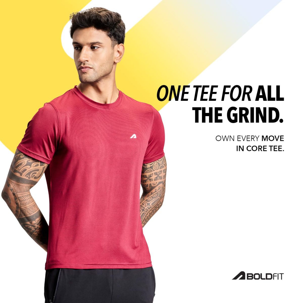 Boldfit Gym Regular Fit T Shirt for Men Round Neck Active Tshirt for Men Quick Dry Active Wear T Shirts for Man Dry Fit T Shirts for Men for Gym & Sports Wear Anti Odor Training Tshirt for Men - Image 5