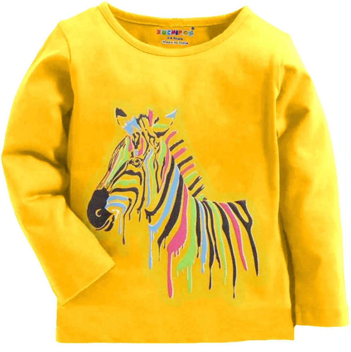 Kuchipoo Girls Full Sleeves Regular Fit Cotton T-Shirt - Image 5