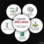 LG 242 L 3 Star Smart Inverter Frost-Free Double Door Refrigerator (GL-I292RPZX, Shiny Steel, Door Cooling+) - Image 2