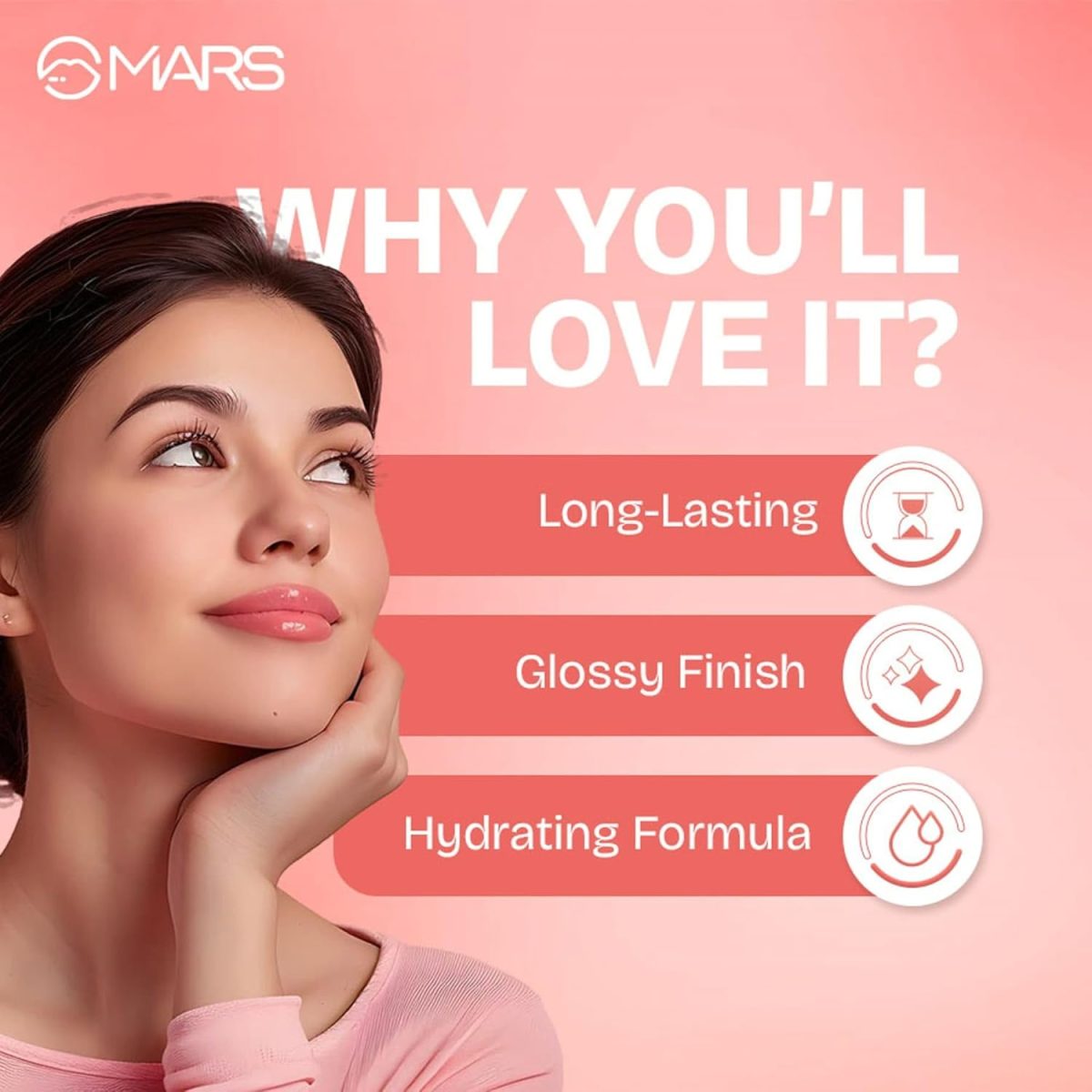 MARS Lip Mist for Women (4.5 ml) (06-Cocoa Drip) | Dual Function | Buildable Color | Glossy Finish | Long-Lasting | Hydration | Light-Weight Formula | Non-Patchy Reapplication - Image 3