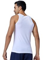 XYXX Men's Pace Super Combed Cotton Regular Fit Solid Round Neck White Vest (Pack of 2) - Image 7