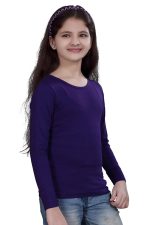SINI MINI sinimini Girls Full Sleeve Cotton Round Neck Tshirt with bio wash (Pack of 1). - Image 4