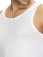 XYXX Men's Pace Super Combed Cotton Regular Fit Solid Round Neck White Vest (Pack of 2) - Image 8