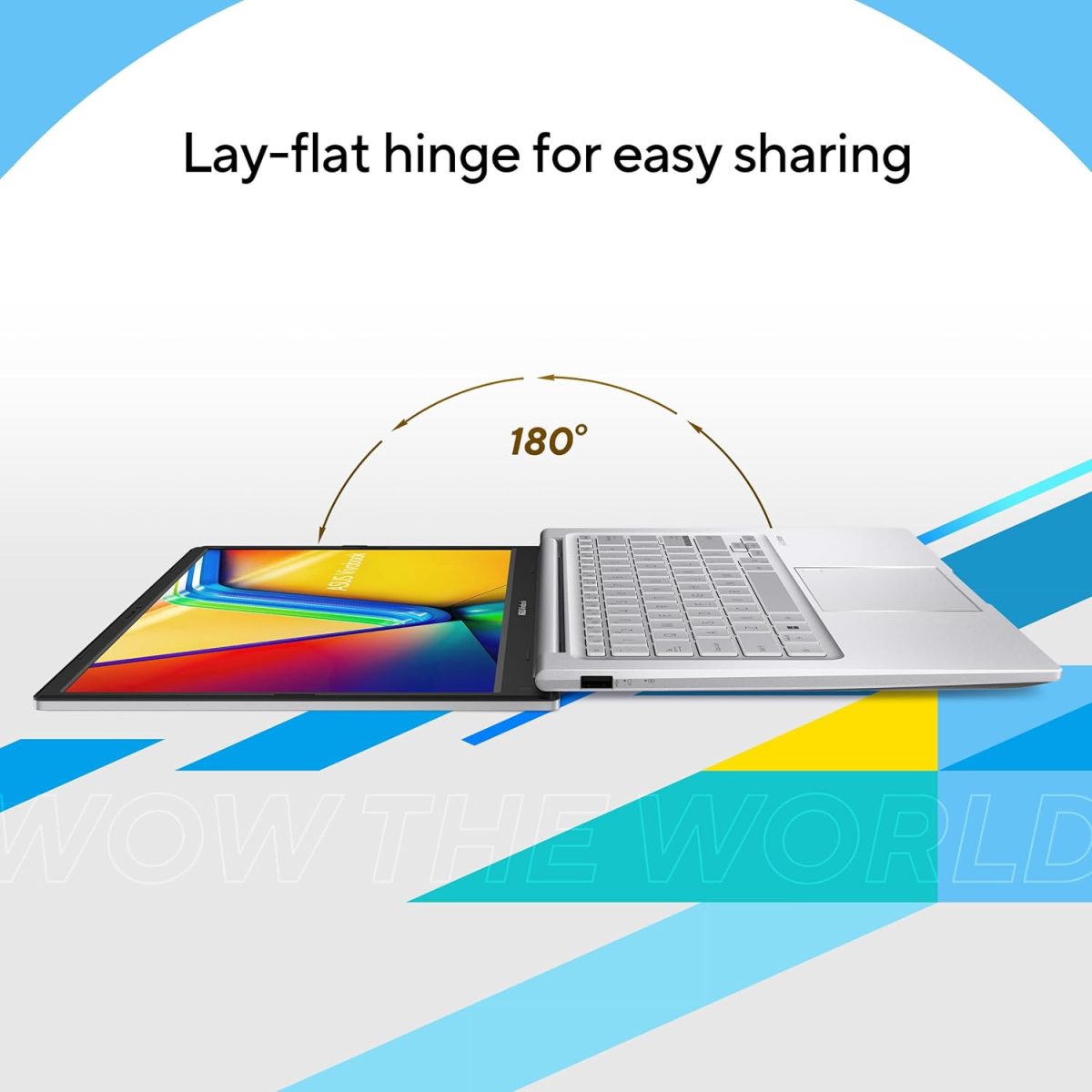 ASUS Vivobook 14, Core i3-1215U 12th Gen, Thin and Light Laptop, 14" (35.56 cm) FHD, 60Hz (8 GB RAM/512GB SSD/Windows11/Office 2021/Fingerprint/42WHr /Silver/1.40 kg), X1404ZA-NK322WS - Image 5