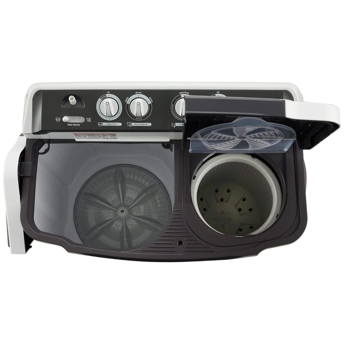 LG 7 Kg 5 Star Wind Jet Dry Semi-Automatic Top Loading Washing Machine (P7020NGAZ, Dark Gray, Rat Away Feature) - Image 7