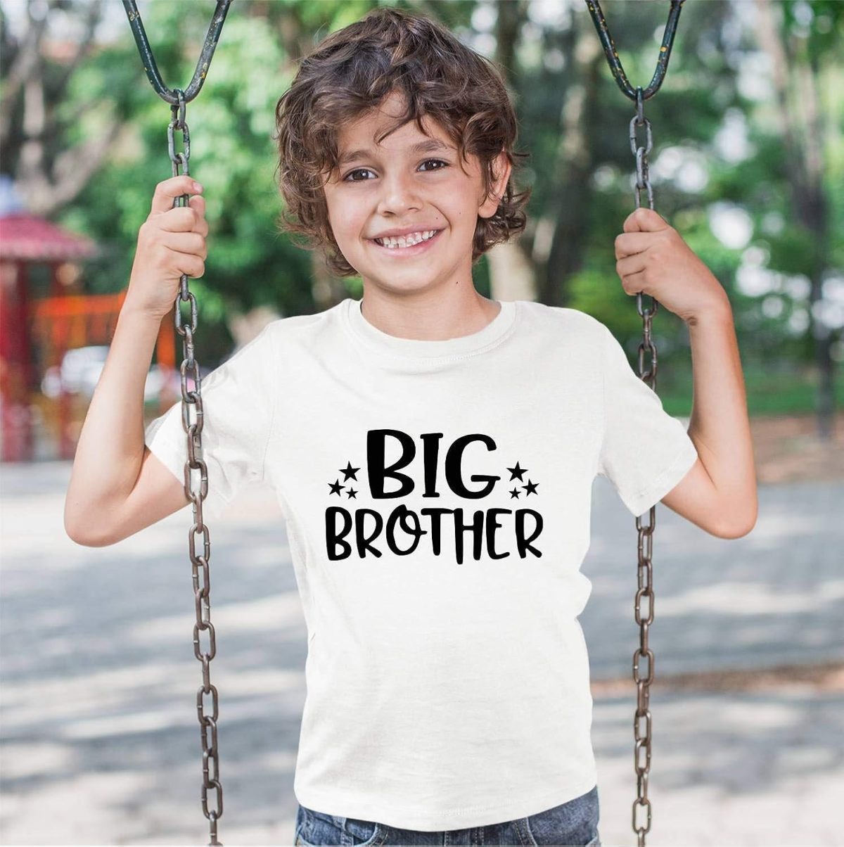 Hangout Hub Cotton Sibling Tshirts for Brothers | Family Kids Boy's Printed Big Brother Little Brother Matching Twinning Tees (Pack of 2) - Image 4