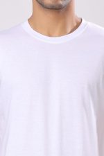 London Hills Solid Men's Round Neck Cotton Blend Half Sleeve Regular Fit T-Shirts - Image 6