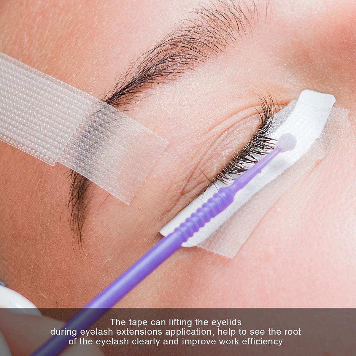 BBC Lash Tape, Micropore Medical Tape for Eyelash Extension, Fabric Tape For False Eyelash Patch Makeup Tool 0.5 inch (Transparent White) - Image 5
