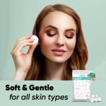 VEGA Cotton Ball for Eye, Face Makeup and Nail Paint Remover (Pack Of 50) - Image 4
