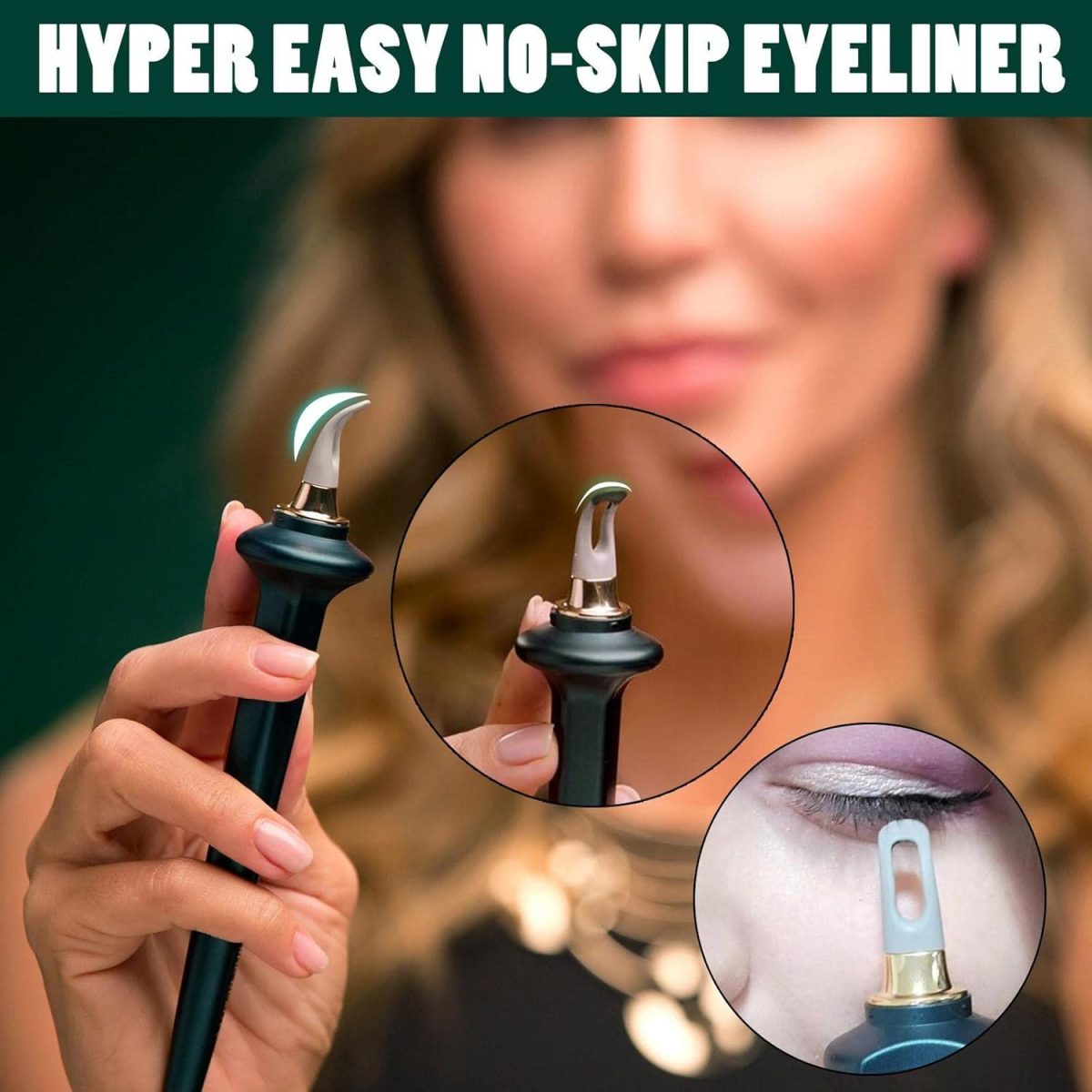 bosig® silicone eyeliner tool, Easy No-Skip Eyeliner, Reusable silicone eyeliner tool, waterproof & long lasting Eyeliner（1 pcs Multicolor Eyeliner tool ） - Image 2
