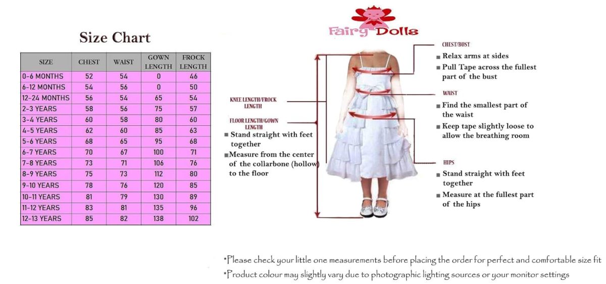 Fairy Dolls Girls Knee Length Cotton Dress - Image 4
