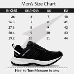 BRUTON EVA Lite Sport Shoes Running Shoes for Men- Black - Image 6
