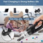 REXERA 𝐖𝐢𝐫𝐞𝐥𝐞𝐬𝐬 Handheld Portable Car 𝐕𝐚𝐜𝐮𝐮𝐦 𝐂𝐥𝐞𝐚𝐧𝐞𝐫 2IN1 | Rechargeable 2X High Power Lightweight Cordless Mini Vacuum Traveling 𝐂𝐚𝐫 & 𝐇𝐨𝐦𝐞 Dual Use Vacuum Cleaner【JN-13】 - Image 5
