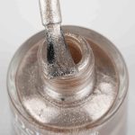 DeBelle Gel Nail Polish Pandora (Blush Rose Gold Glitter Nail Paint)|Non UV - Gel Finish |Chip Resistant | Seaweed Enriched Formula| Long Lasting|Cruelty and Toxic Free| 8ml - Image 2