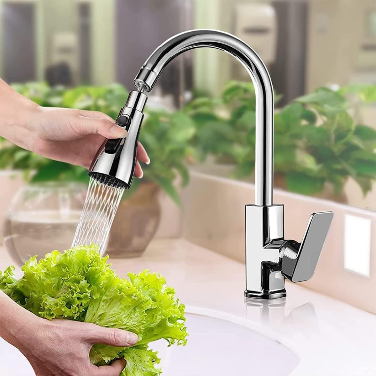 Nubilous Tap Extender for Kitchen Sink, Flexible Faucet with Tap Extension for Convenient Use Upgrade Your Kitchen Sink with Flexible Tap for Easy Access - Image 5