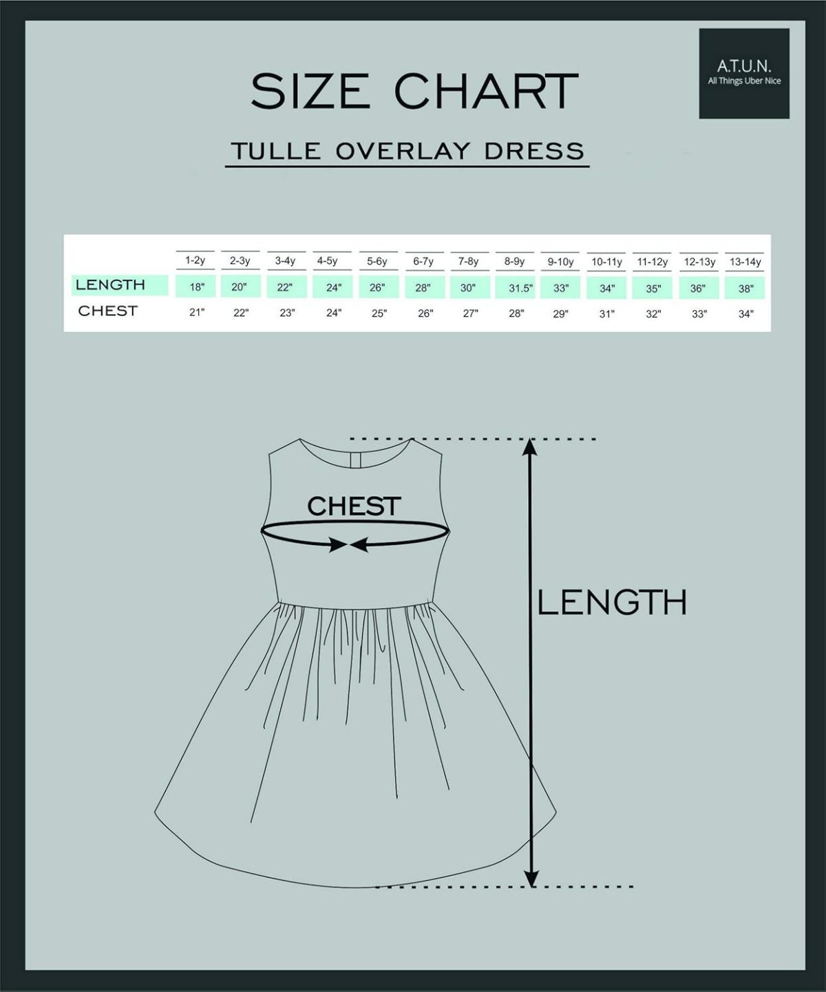 A.T.U.N. (ALL THINGS UBER NICE) Girl's Skater Knee Length Dress - Image 6