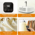 SIRIDHI Electric Cloth Warmer - Portable Cloth Warming Machine for Home, Warming Bag, and Towel Rack - Automatic Wet Clothing Air Warmer,White,Acrylonitrile Butadiene Styrene - Image 6