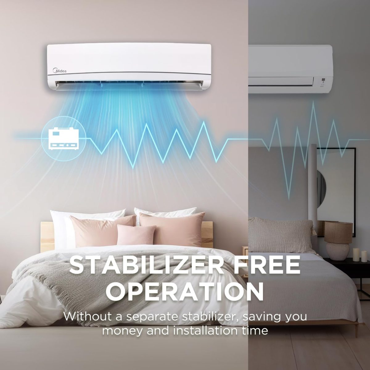 Midea 1.5 Ton 3 Star Inverter Split AC, AI Smart Wi-Fi AC with 5 Years Comprehensive Warranty (Copper, Convertible 4-in-1 Cooling at 52℃, HD PM2.5 Filter, SANTIS NEO DLX (Wi-Fi), MAI18SD3R35W0,White) - Image 10