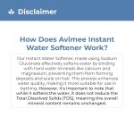 Avimee Herbal Instant Water Softener | Makes Your Water Hair & Skin Friendly | Reduces Hair Fall & Skin Itching | Disables Hardness & Maintains pH Level | Non Toxic and 100% Safe (400ml (Pack of 1)) - Image 6