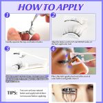 Hiventick Magnetic Eyelashes without Eyeliner Natural Reusable Magnetic Lashes Kit with Applicator Anime No Glue Needed Lashes 1 Pairs Manga Magnetic Eyelashes Kit - Image 4