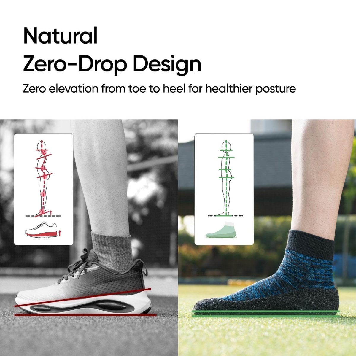 Frido Barefoot Sock Shoe Classic | Lightweight Barefoot Shoes for Men & Women | Snug Fit & Anti-Slip Grip | Wide Toe Box for Bunions | 3mm Flat Sole | for Training & Daily Use | Pack of 1 - Image 7