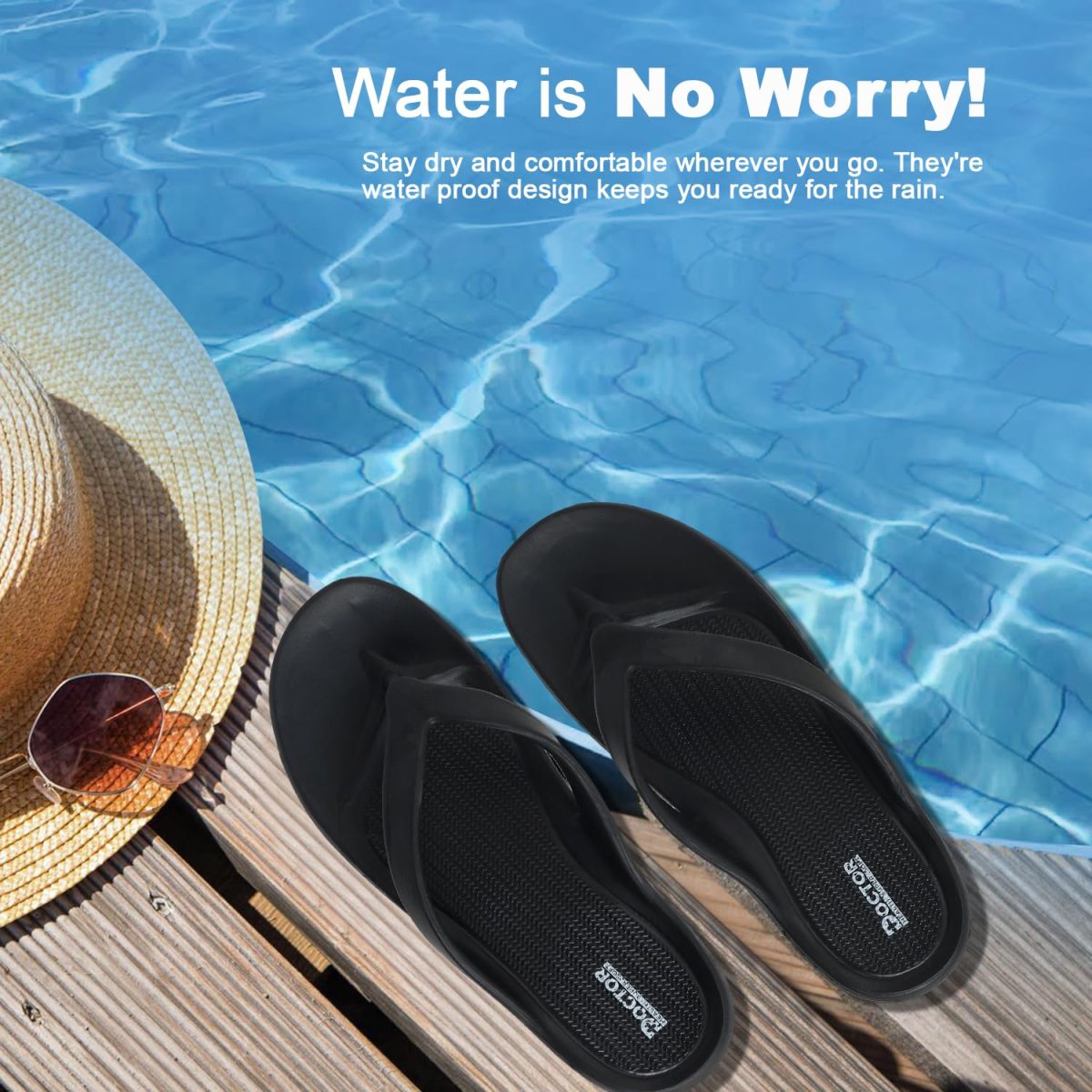 DOCTOR HEALTH SUPER Classic Stylish Ultra Soft Slippers with Cushion | Comfortable, Premium and Bright Colorful Flip Flops | Lab Tested Cushion and Bounce | Cushioned Footwear | Trendy Women Slippers - Image 8
